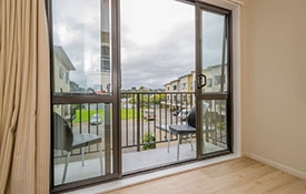 private balcony of 2-bedroom unit